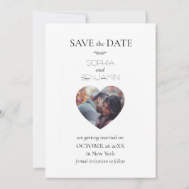 Maßgeschneidertes Foto Moderne, einfache und Minim Save The Date