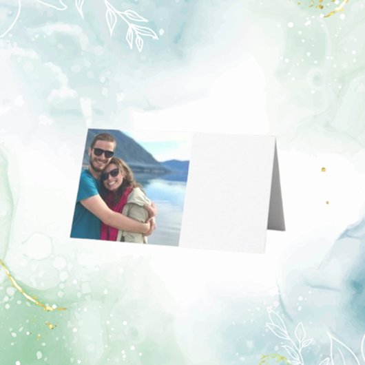 Maßgeschneidertes Foto Moderne Entspannte Hochzeit Platzkarte