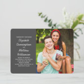 Maßgeschneidertes Foto + Moderne Hochzeit Einladung (Stehend Vorderseite)