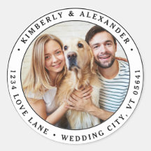 Maßgeschneidertes Foto Moderne Hochzeitsszene Rück