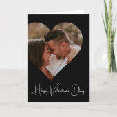 Maßgeschneidertes Foto Moderne Schrift Valentinsta Karte (Vorderseite)