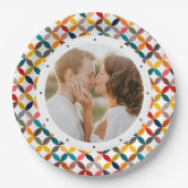 Maßgeschneidertes Foto Modernes, Personalisiertes Pappteller (Vorderseite)