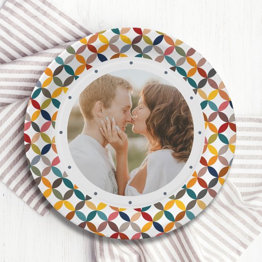 Maßgeschneidertes Foto Modernes, Personalisiertes Pappteller