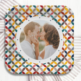 Maßgeschneidertes Foto Modernes, Personalisiertes  Pappteller