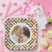 Maßgeschneidertes Foto Modernes, Personalisiertes Pappteller (Party)
