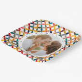 Maßgeschneidertes Foto Modernes, Personalisiertes Pappteller (Gewinkelt)