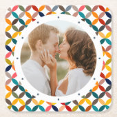 Maßgeschneidertes Foto Modernes, Personalisiertes  Rechteckiger Pappuntersetzer (Vorderseite)