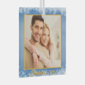 Maßgeschneidertes Foto Ornament Aus Glas (Vorderseite Rechts)