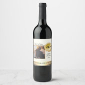 Maßgeschneidertes Foto Personalisierte Weinflasche Weinetikett (Vorderseite)