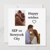 Maßgeschneidertes Foto Rahmen 1. Geburtstag Karte (Rückseite)