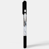 Maßgeschneidertes Foto und Monogramm Hochzeit/Verl Case-Mate iPhone Hülle (Rückseite / Links)