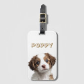 Maßgeschneidertes Foto und Name Gepäckmarke Gepäckanhänger (Vorderseite Vertikal)