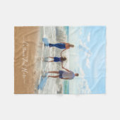 Maßgeschneidertes Foto und Text Baby Fleece Blanke (Vorderseite (Horizontal))