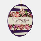 Maßgeschneidertes Foto Vintag Moderne, blumengestr Keramik Ornament (Rechts)