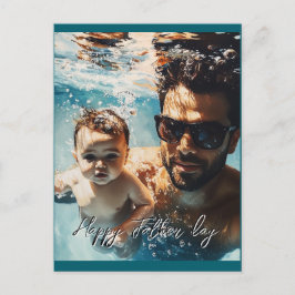 Maßgeschneidertes Foto von Vater und Sohn Postkart Postkarte
