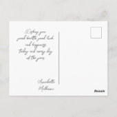 Maßgeschneidertes Foto von Vater und Sohn Postkart Postkarte (Rückseite)