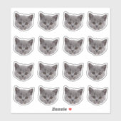 Maßgeschneidertes Foto Wasserfeste Vinyl Stickers Aufkleber (Blatt)