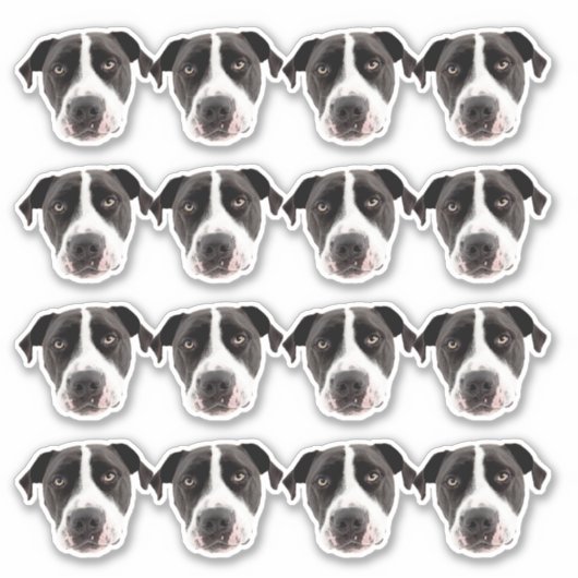 Maßgeschneidertes Foto Wasserfeste Vinyl Stickers Aufkleber (Vorderseite)