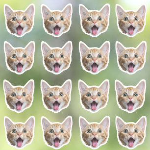 Maßgeschneidertes Foto Wasserfeste Vinyl Stickers Aufkleber