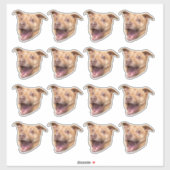 Maßgeschneidertes Foto Wasserfeste Vinyl Stickers Aufkleber (Blatt)