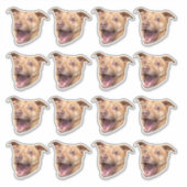 Maßgeschneidertes Foto Wasserfeste Vinyl Stickers Aufkleber (Vorderseite)