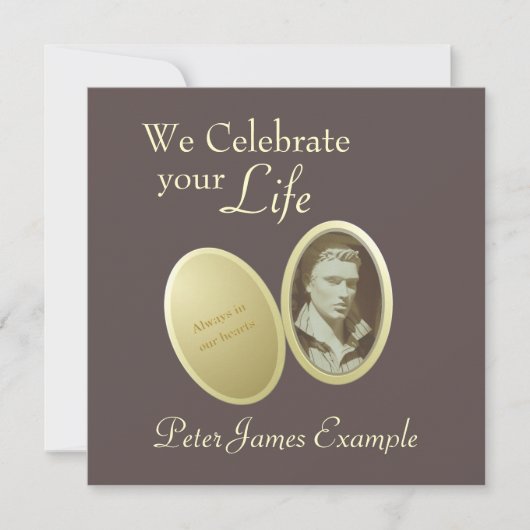 Maßgeschneidertes Foto: Wecken / (Lebende) Beerdig Einladung (Vorderseite)