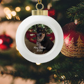 Maßgeschneidertes Foto Weihnachts-Keramik Ball Orn Keramik Kugel-Ornament