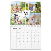 Maßgeschneidertes Fotomaterial Modernes Monogramm  Kalender (Feb 2026)