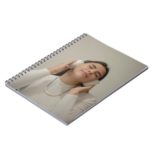 Maßgeschneidertes Full Foto Modernes Notizblock (Linke Seite)