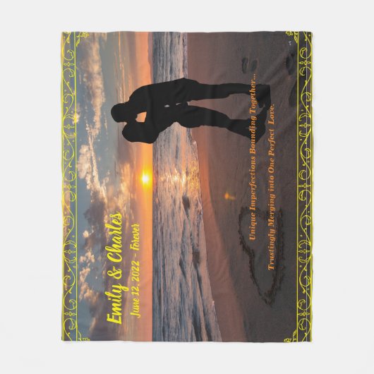 Maßgeschneidertes Fun-Hochzeitsgeschenk Fleece Bla (Vorderseite)