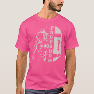 Maßgeschneidertes Fußballspiel Mama Nummer 60 T-Shirt