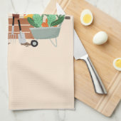 Maßgeschneidertes Gartenhandtuch Geschirrtuch (Viertel Falte)