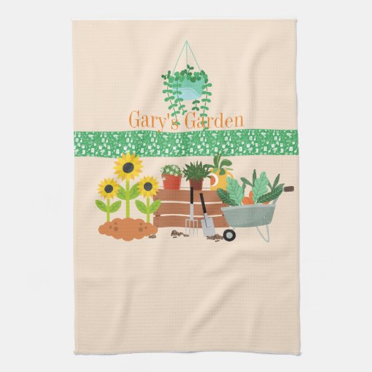 Maßgeschneidertes Gartenhandtuch Geschirrtuch (Vertikal)