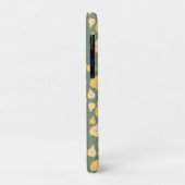 Maßgeschneidertes gelbes Birnen Nahtloses Muster Case-Mate iPhone Hülle (Hinten/Links)