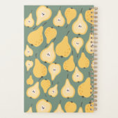 Maßgeschneidertes gelbes Birnen Nahtloses Muster Planer (Rückseite)