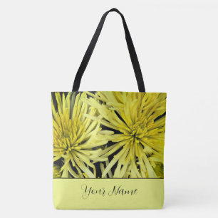 Maßgeschneidertes Gelbes Chrysanthemum Tasche