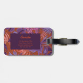 Maßgeschneidertes Gepäckanhänger für das Lila trop (Rückseite horizontal)