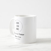 Maßgeschneidertes Geschäft Kaffeetasse (Vorderseite Links)