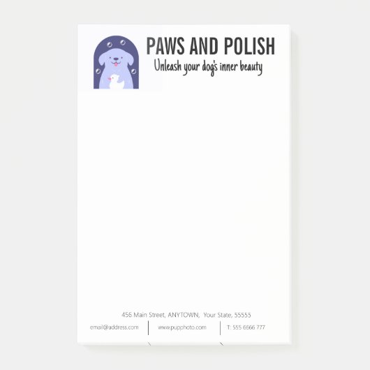 Maßgeschneidertes Geschäft Post-it Klebezettel (Vorderseite)