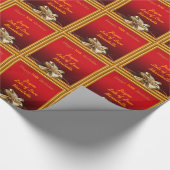 Maßgeschneidertes Geschenk aus rotem Gold zum 70. Geschenkpapier (Ecke)