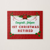 Maßgeschneidertes Geschenk! Weihnachtspuzzle Puzzle (Horizontal)