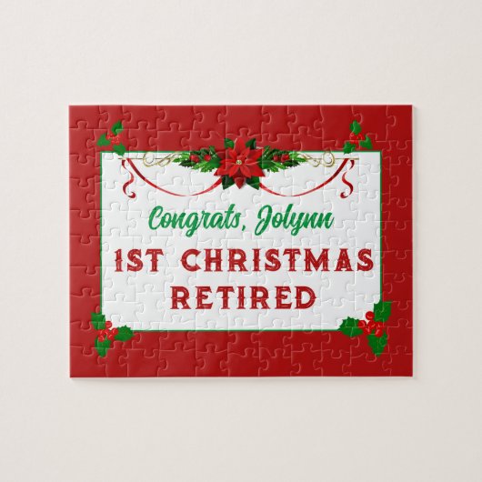 Maßgeschneidertes Geschenk! Weihnachtspuzzle Puzzle (Horizontal)