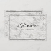 Maßgeschneidertes Geschenkgutachten aus modernem M (Vorne/Hinten)