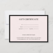 Maßgeschneidertes Geschenkgutachten für den schwar (Rückseite)