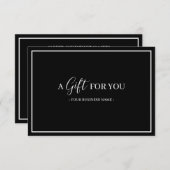 Maßgeschneidertes Geschenkgutachten für Schwarz-we (Vorne/Hinten)