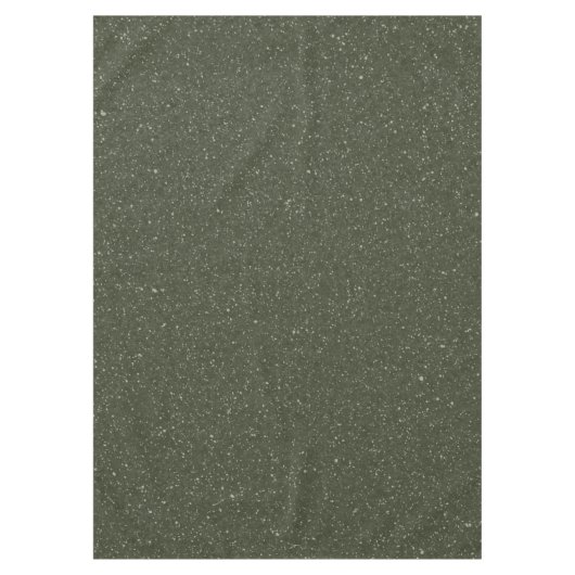 Maßgeschneidertes, gesprenkeltes Moosgrün Tischdecke (Vorderseite)