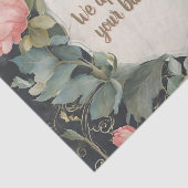 Maßgeschneidertes Gewebe aus Blumengewebe Seidenpapier (Ausschnitt)