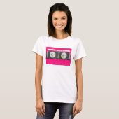 Maßgeschneidertes Girly-Pink-Kassettenband T-Shirt (Vorne ganz)