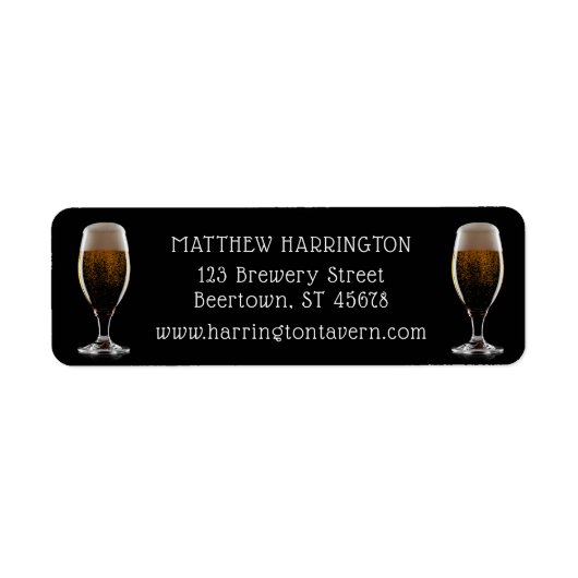 Maßgeschneidertes Glas Bier (Vorne)