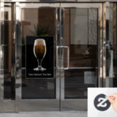 Maßgeschneidertes Glas Bier Fensteraufkleber (Büro Tür)
